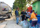 Wujud Kepedulian Saat Kemarau, Perhutani Ngawi Salurkan Bantuan Air Bersih di Dusun Ngrebeng